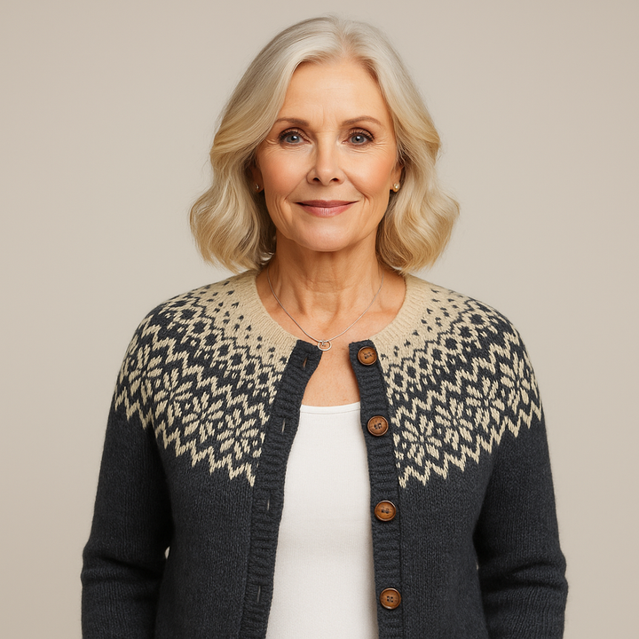 Lysa & Co - Classic Vintage Wool Knit Cardigan
