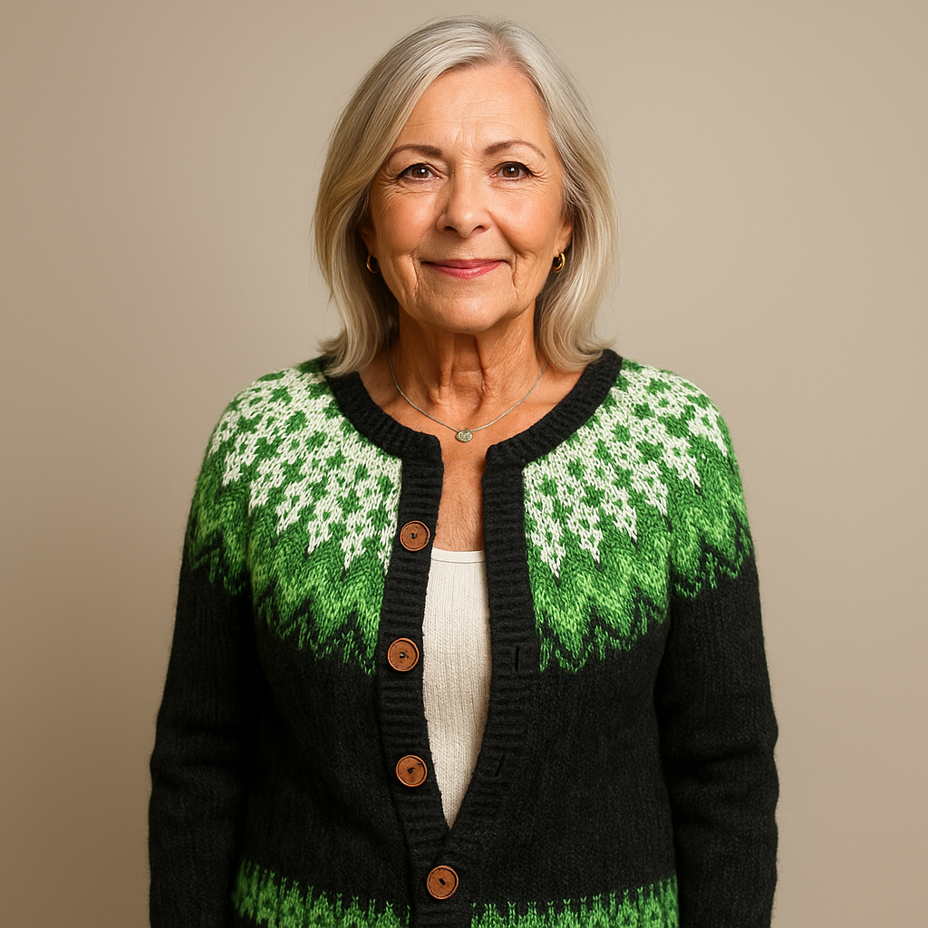 Lysa & Co  - Retro Icelandic Wool Cardigan