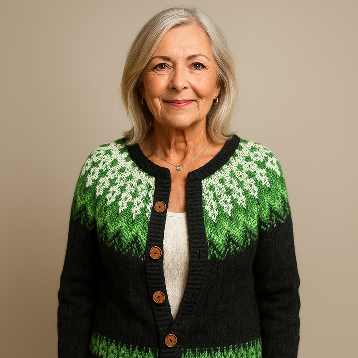 Lysa & Co  - Retro Icelandic Wool Cardigan