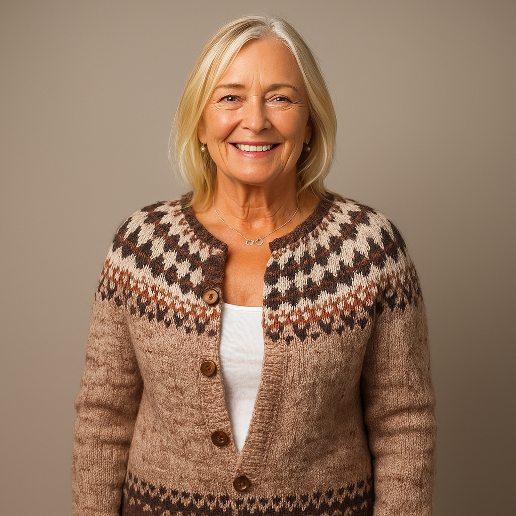 Lysa & Co - Retro Icelandic Wool Cardigan