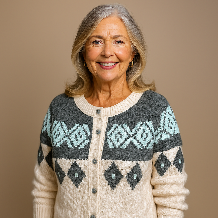 Lysa & Co - Retro Icelandic Wool Cardigan