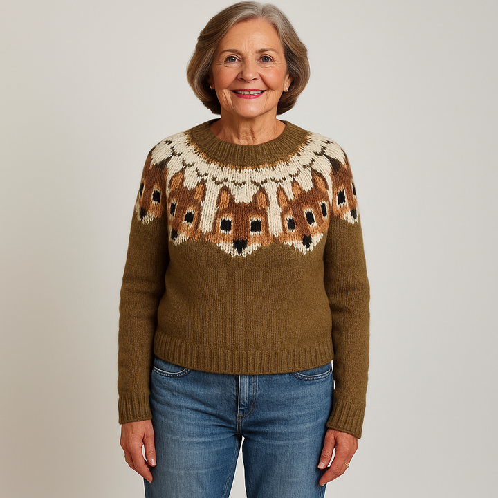 Lysa & Co – Alpine Bunny Knit Sweater
