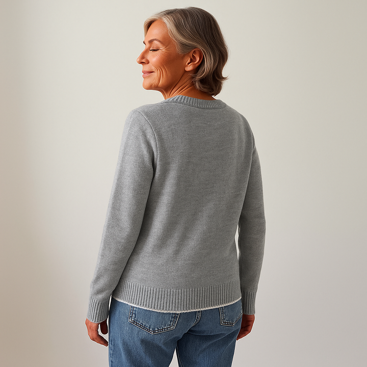 Lysa & Co – Snowfall Jacquard Knit Sweater