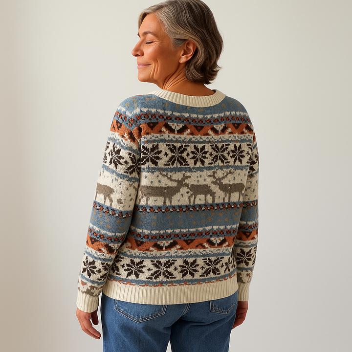 Lysa & Co – Crimson Hearth Knit Sweater