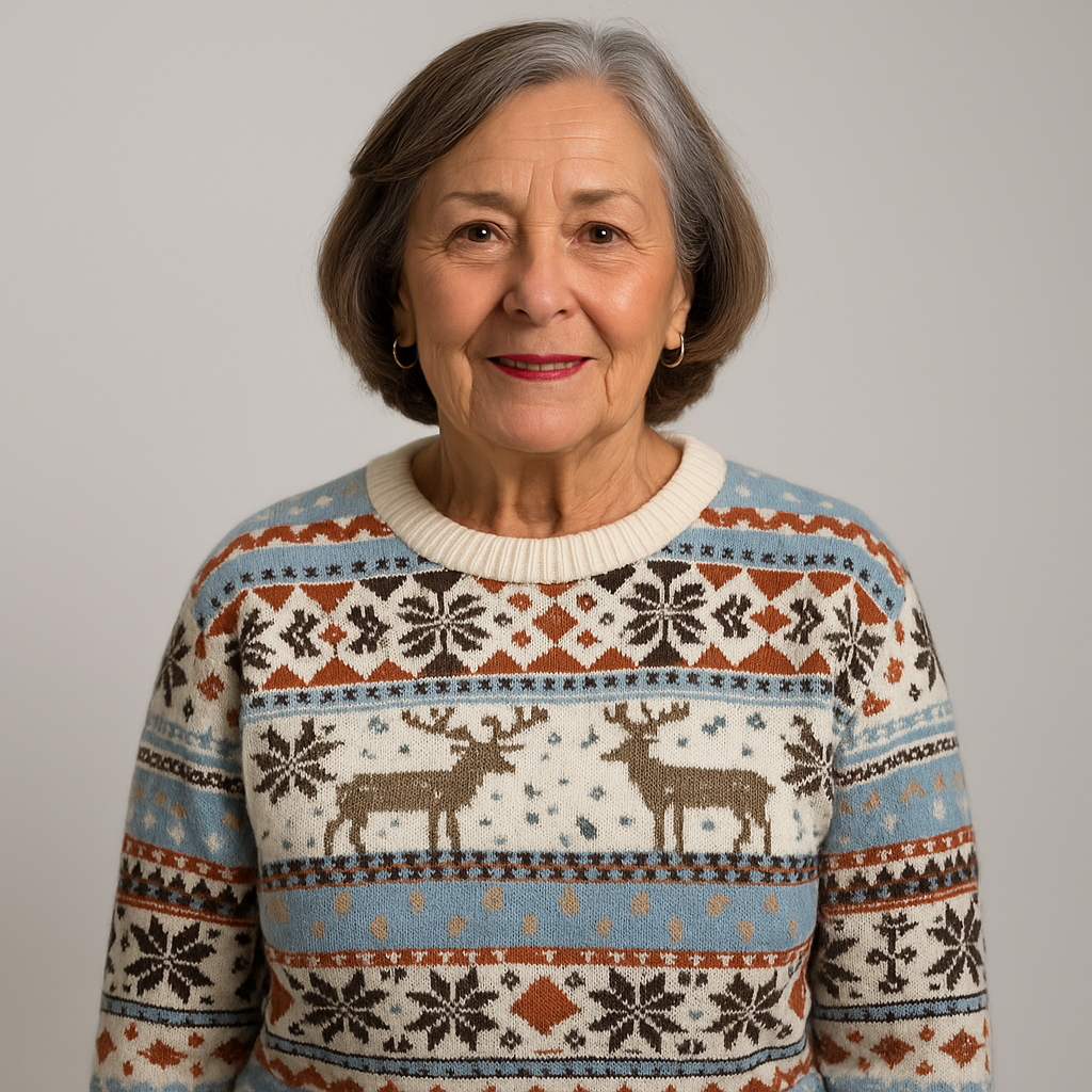 Lysa & Co – Crimson Hearth Knit Sweater