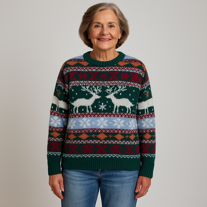 Lysa & Co – Crimson Hearth Knit Sweater