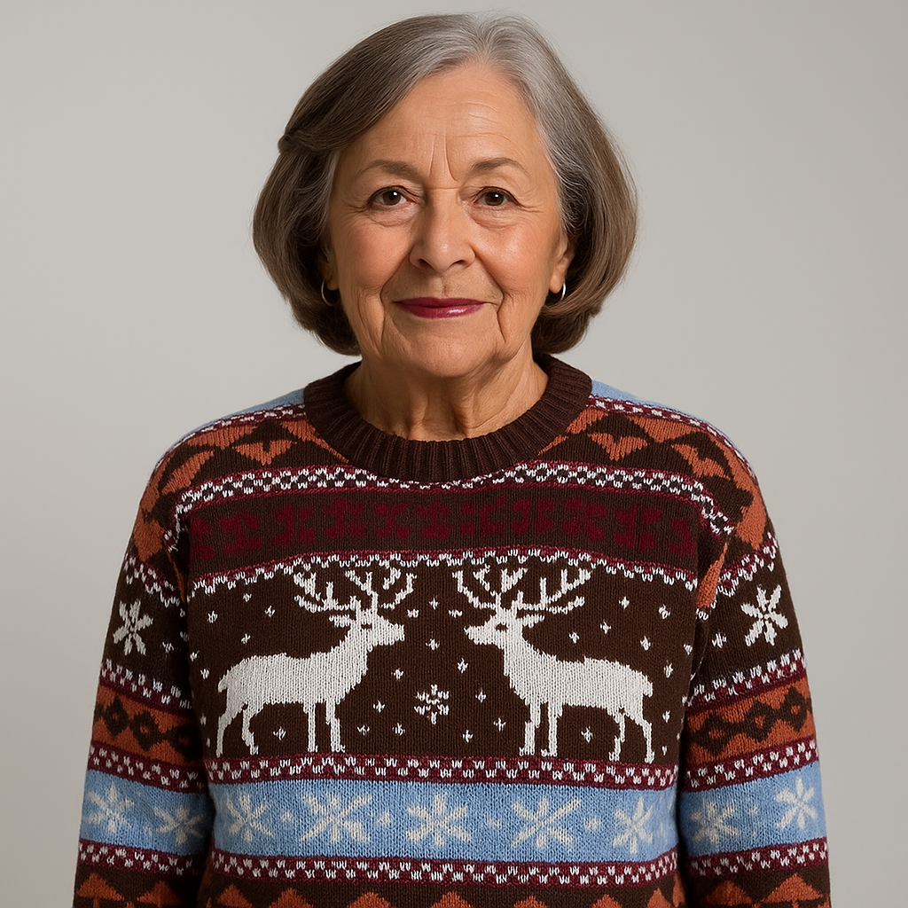 Lysa & Co – Crimson Hearth Knit Sweater