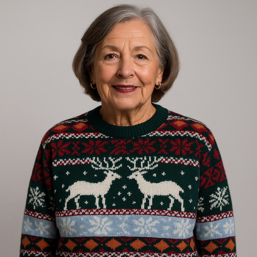 Lysa & Co – Crimson Hearth Knit Sweater