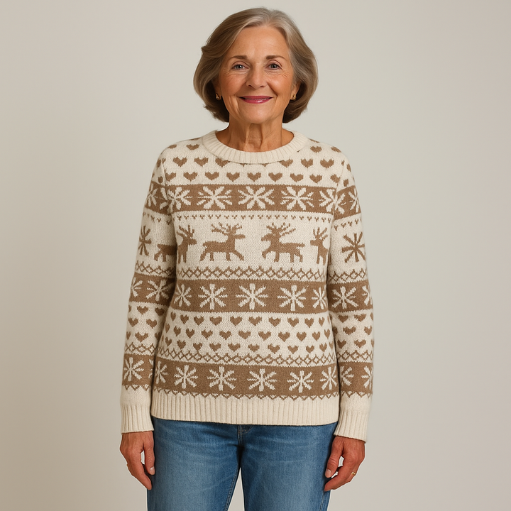 Lysa & Co – Winter Heart Knit Sweater