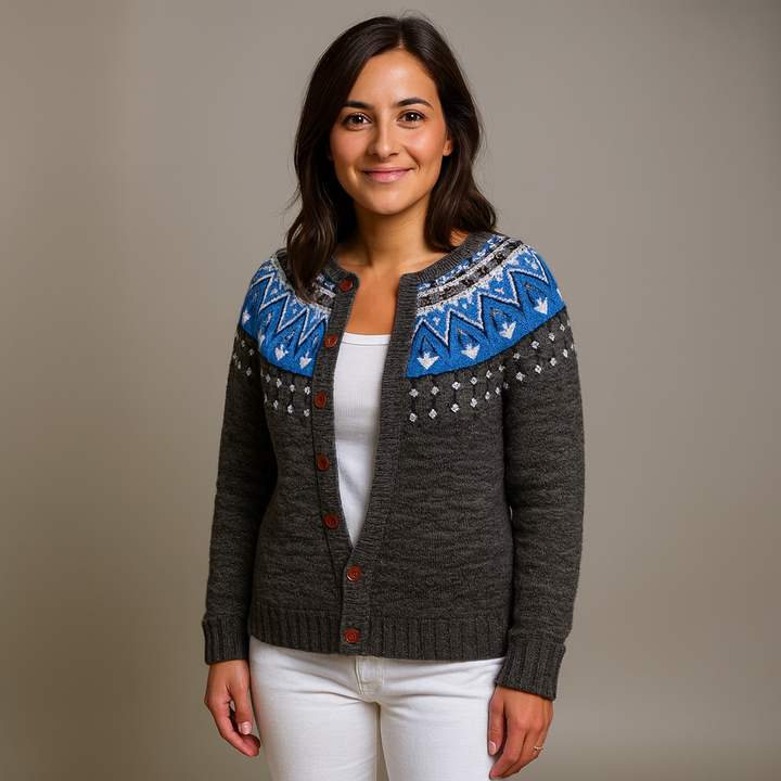 Lysa & Co - Retro Icelandic Wool Cardigan