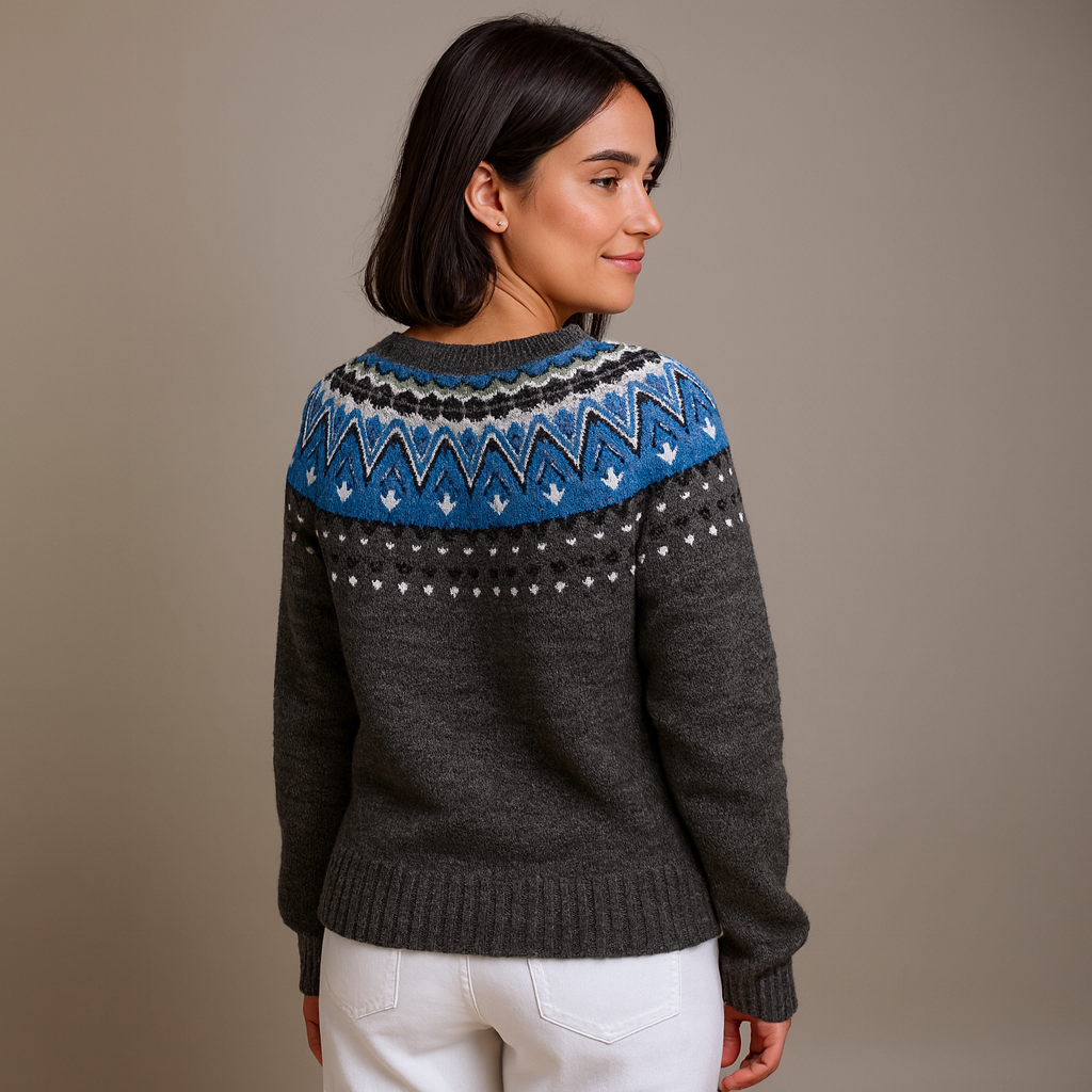 Lysa & Co - Retro Icelandic Wool Cardigan