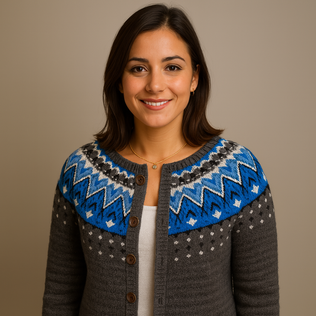 Lysa & Co - Retro Icelandic Wool Cardigan