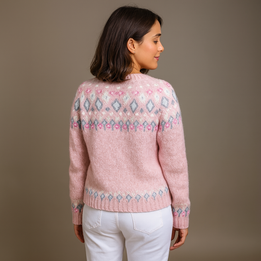 Lysa & Co - Cozy Pink Wool Cardigan