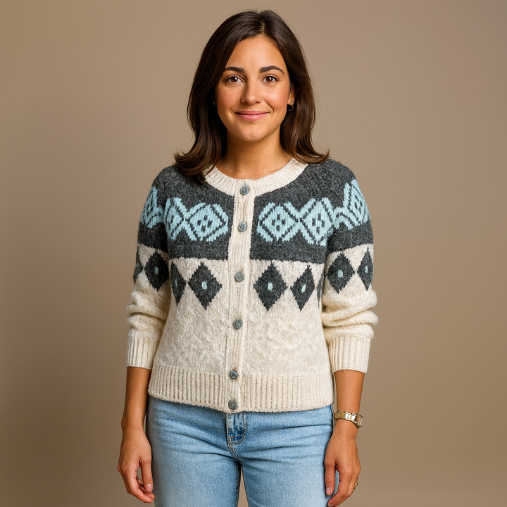 Lysa & Co - Retro Icelandic Wool Cardigan