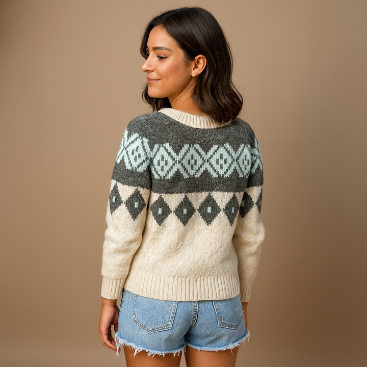 Lysa & Co - Retro Icelandic Wool Cardigan