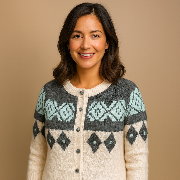 Lysa & Co - Retro Icelandic Wool Cardigan