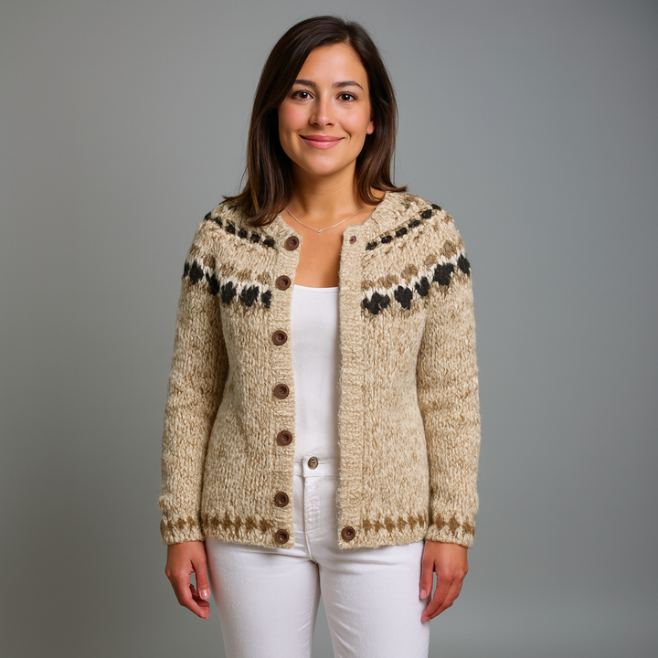 Lysa & Co - Classic Icelandic Wool Cardigan
