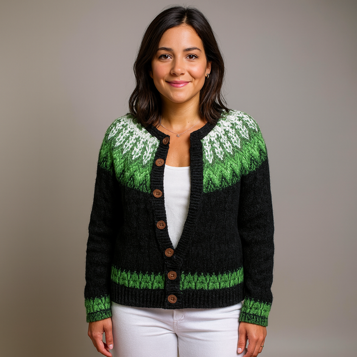 Lysa & Co  - Retro Icelandic Wool Cardigan