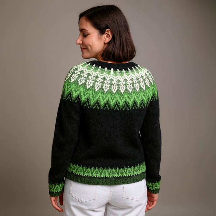 Lysa & Co  - Retro Icelandic Wool Cardigan