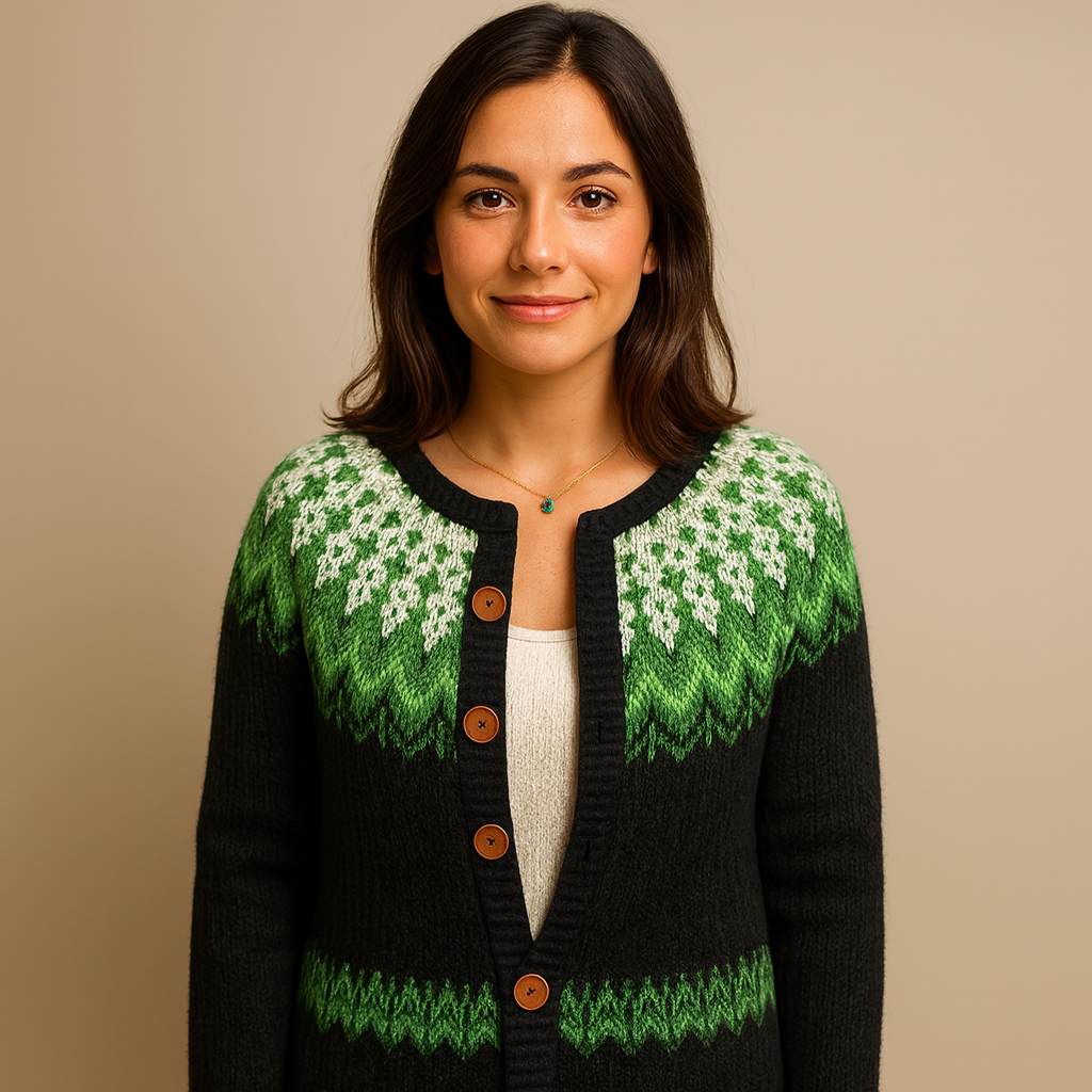 Lysa & Co  - Retro Icelandic Wool Cardigan