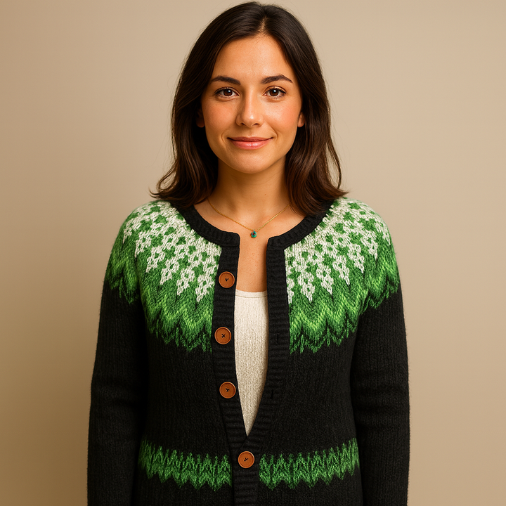 Lysa & Co  - Retro Icelandic Wool Cardigan