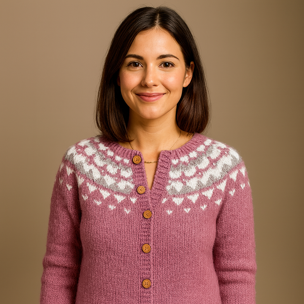 Lysa & Co - Retro Icelandic Wool Cardigan