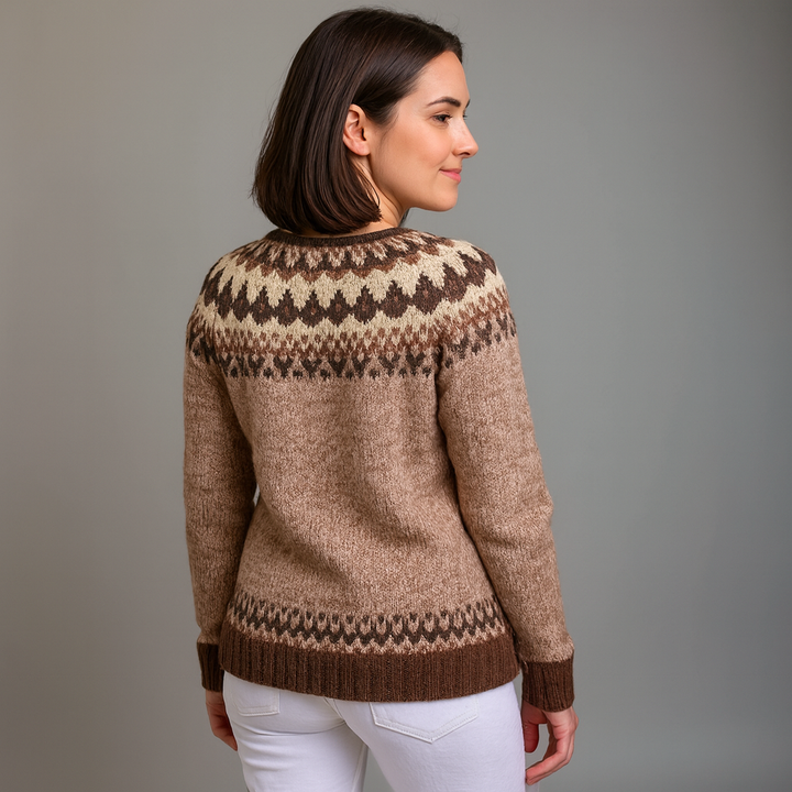 Lysa & Co - Retro Icelandic Wool Cardigan