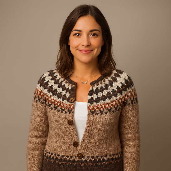 Lysa & Co - Retro Icelandic Wool Cardigan