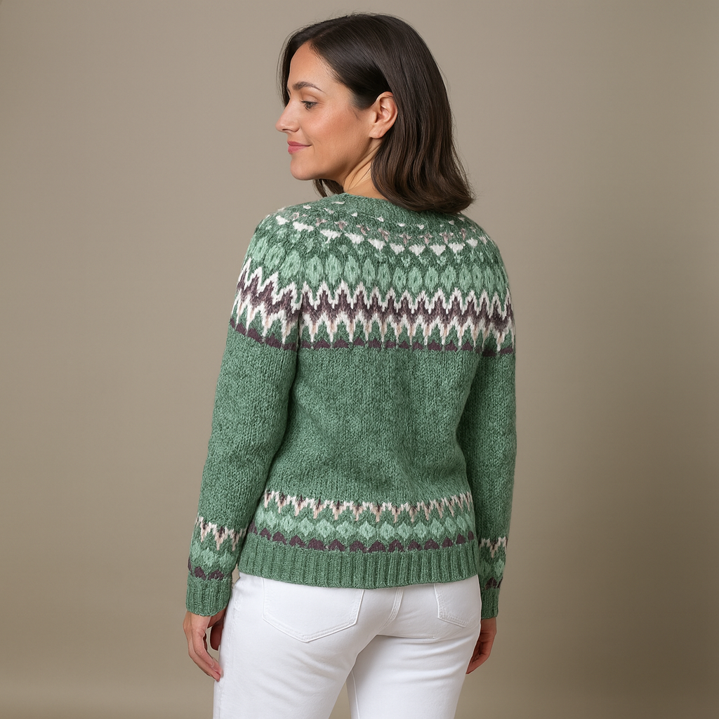 Lysa & Co - Retro Icelandic Wool Cardigan