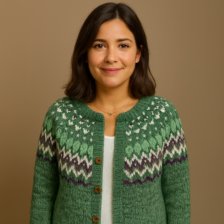 Lysa & Co - Retro Icelandic Wool Cardigan