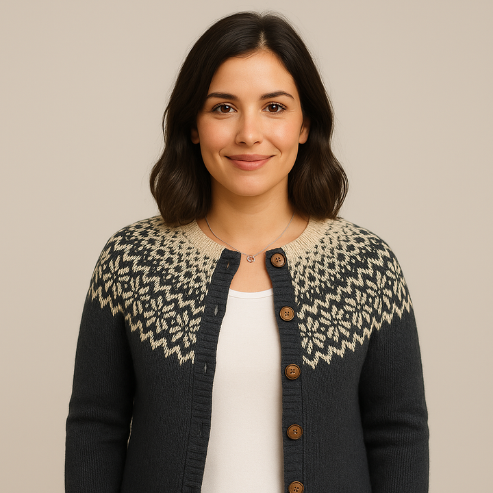 Lysa & Co - Classic Vintage Wool Knit Cardigan