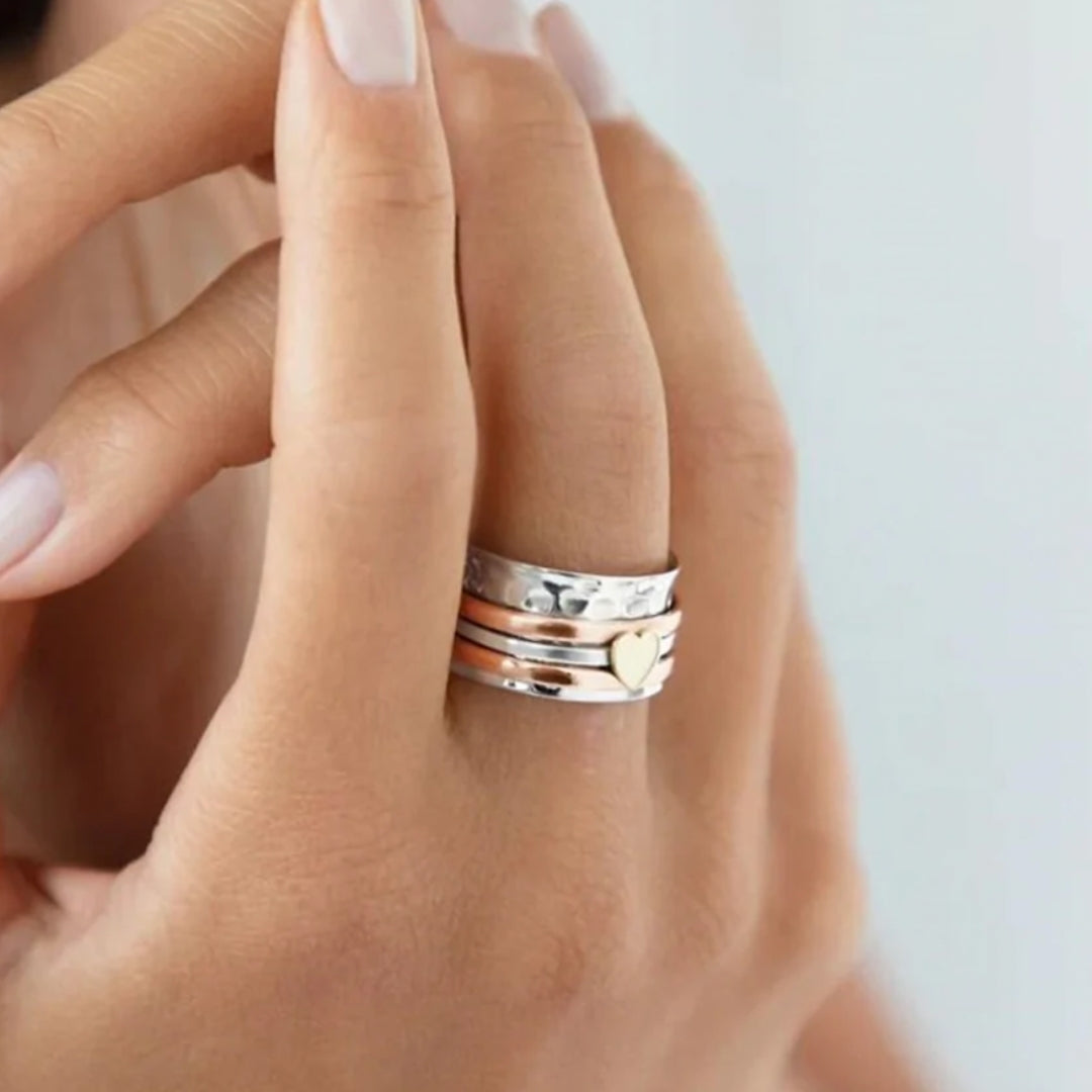 Kääntyvä Sydän Sormus