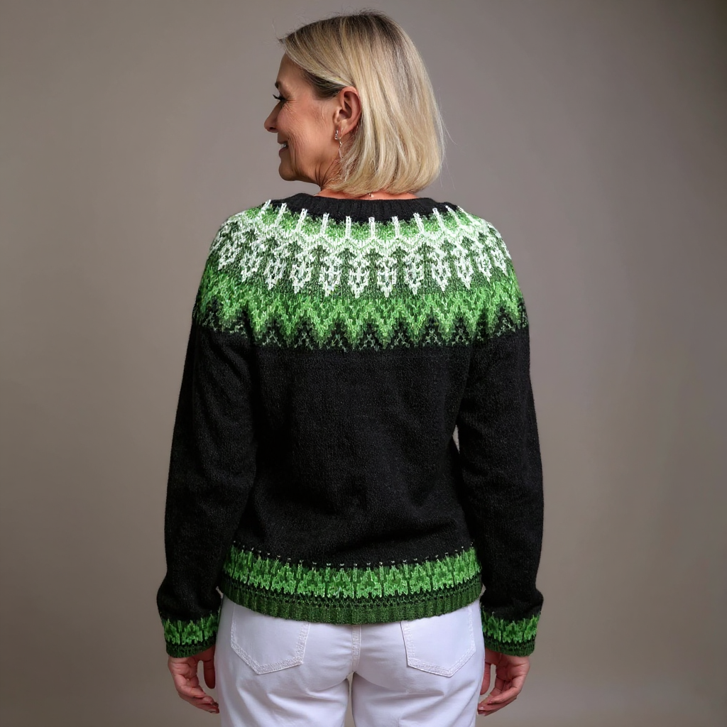 Lysa & Co  - Retro Icelandic Wool Cardigan
