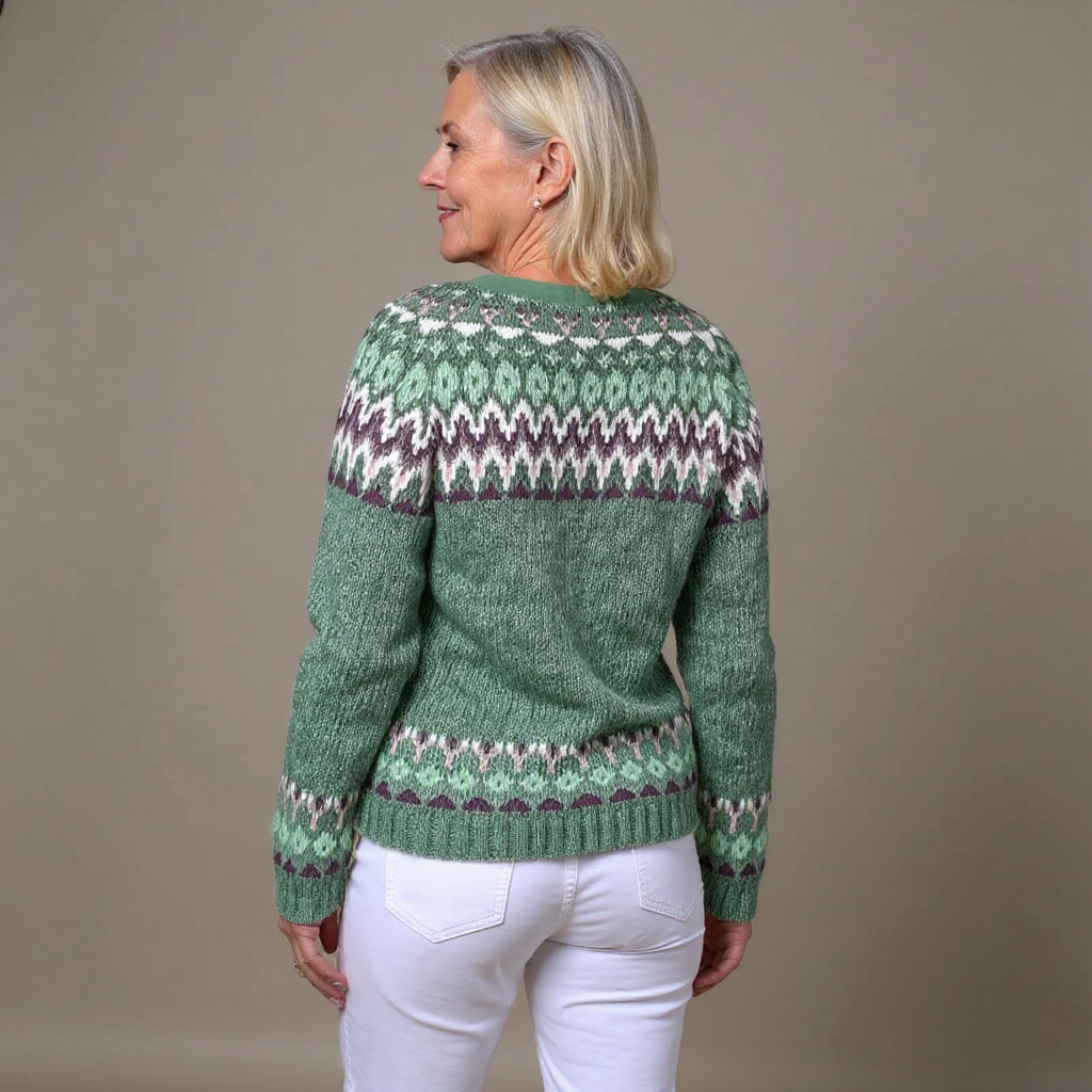 Lysa & Co - Retro Icelandic Wool Cardigan