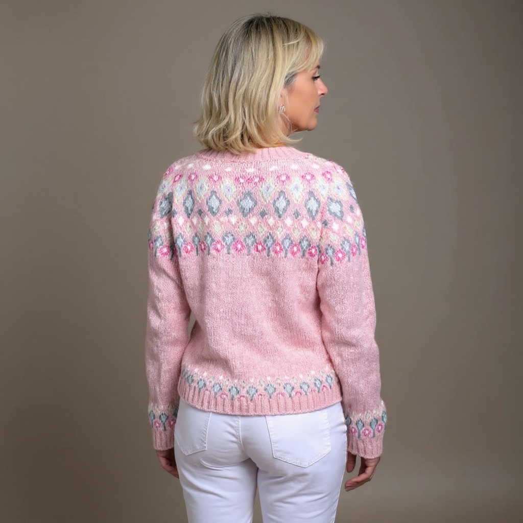 Lysa & Co - Cozy Pink Wool Cardigan
