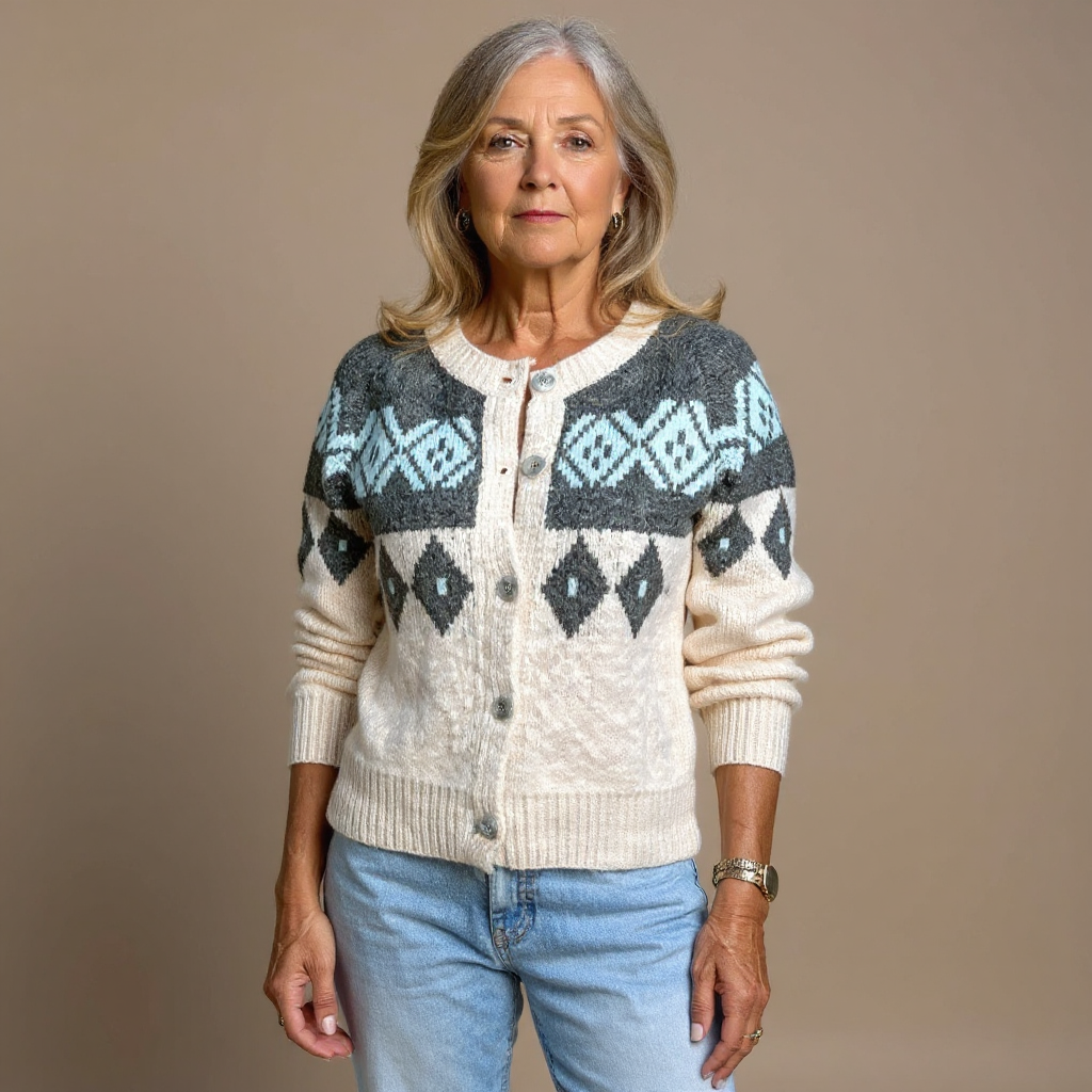 Lysa & Co - Retro Icelandic Wool Cardigan