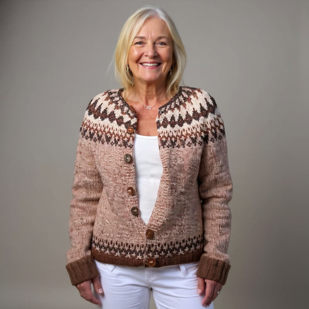 Lysa & Co - Retro Icelandic Wool Cardigan