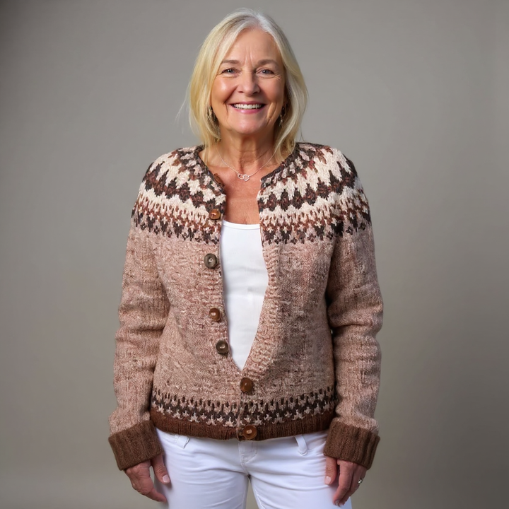 Lysa & Co - Retro Icelandic Wool Cardigan