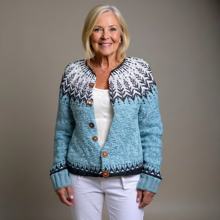 Lysa & Co - Retro Icelandic Wool Cardigan
