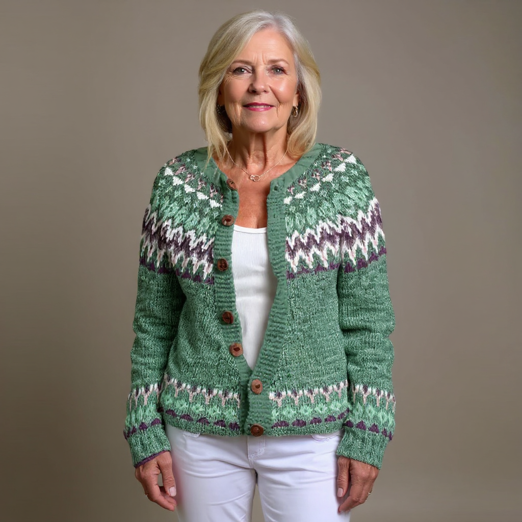 Lysa & Co - Retro Icelandic Wool Cardigan
